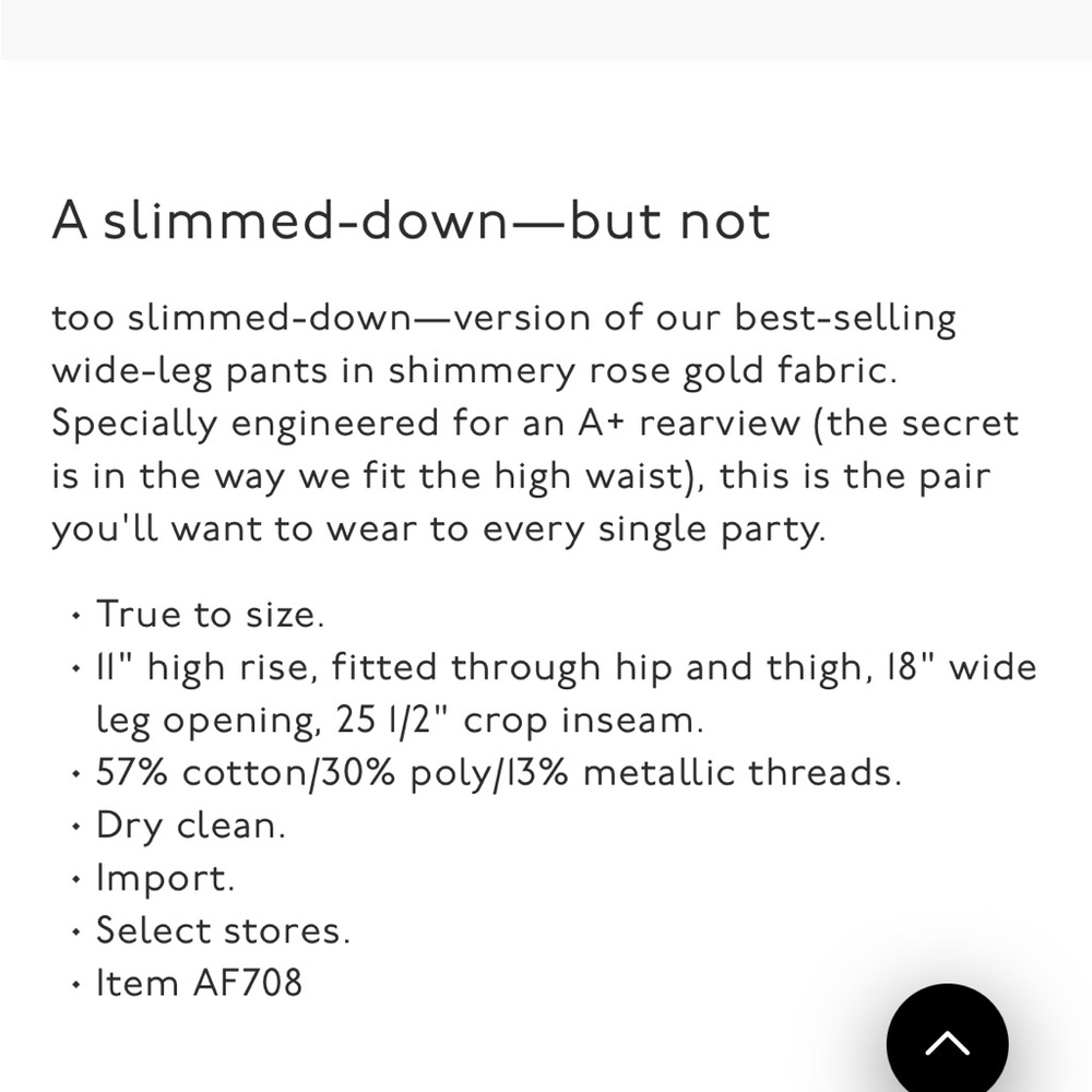 Madewell Metallic Bronze Cropped Pants - Picture 8 of 8